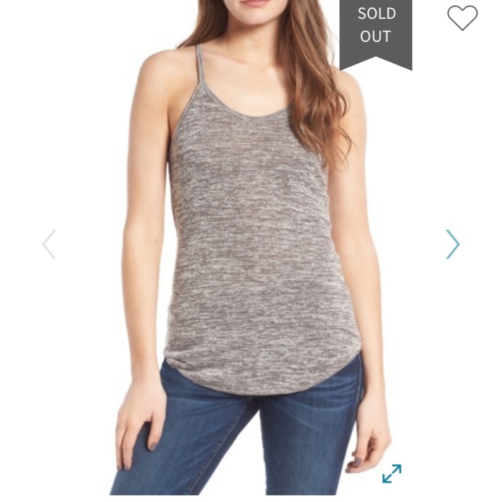 Leith Melange Camisole in Heathered Grey